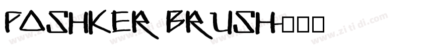 Poshker Brush字体转换